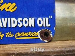 Vintage Harley Davidson Porcelain Sign Motorcycle Dealer Sales Motor Service