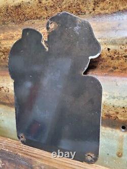 Vintage Harley Davidson Porcelain Sign Motorcycle Dealer Sales Motor Service
