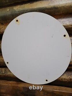 Vintage Hi-speed Ethyl Porcelain Sign Gas Station Service Gasoline Antinock Sign