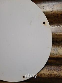 Vintage Hi-speed Ethyl Porcelain Sign Gas Station Service Gasoline Antinock Sign