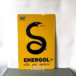 Vintage High Quality AGIP Energol BP Sign -XXL 24x16(60x40 cm)