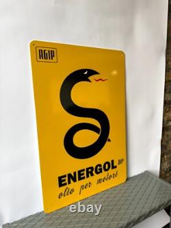 Vintage High Quality AGIP Energol BP Sign -XXL 24x16(60x40 cm)