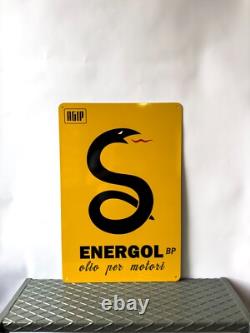 Vintage High Quality AGIP Energol BP Sign -XXL 24x16(60x40 cm)