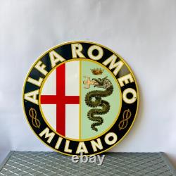 Vintage High-Quality Alfa Romeo Sign XL Alfa Romeo MILANO sign 19.7 (50cm)