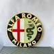 Vintage High-quality Alfa Romeo Sign Xl Alfa Romeo Milano Sign 19.7 (50cm)