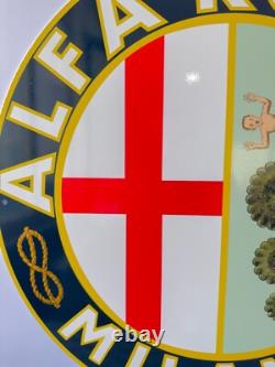 Vintage High-Quality Alfa Romeo Sign XL Alfa Romeo MILANO sign 19.7 (50cm)