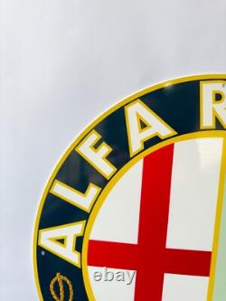 Vintage High-Quality Alfa Romeo Sign XL Alfa Romeo MILANO sign 19.7 (50cm)