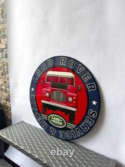 Vintage- High Quality- LAND ROVER RARE SIGN- 29.9 (76cm)