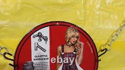 Vintage Holley Carburetor Garage Gas&oil Pinup Girl Porcelain Enamel Sign