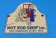 Vintage Hot Rod Shop Porcelain Gas Automobile Service Station Detroit Pump Sign