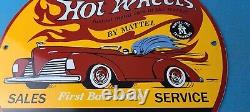 Vintage Hot Wheels Porcelain Batman Sales Dealer Service Gas Pump Plate Sign