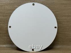 Vintage Humble Gasoline Porcelain Sign Motor Oil Gas Station Pump Plate Service