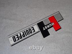 Vintage Hurst Equipped 4 5 Speed Shifter 12 Metal Car Truck Gasoline & Oil Sign