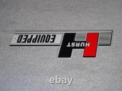 Vintage Hurst Equipped 4 5 Speed Shifter 12 Metal Car Truck Gasoline & Oil Sign