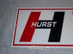 Vintage Hurst Sales & Service 4 5 Speed Shifter 15 Metal Car Gasoline Oil Sign