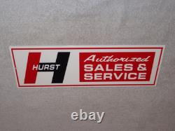 Vintage Hurst Sales & Service 4 5 Speed Shifter 15 Metal Car Gasoline Oil Sign