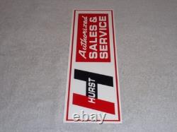 Vintage Hurst Sales & Service 4 5 Speed Shifter 15 Metal Car Gasoline Oil Sign