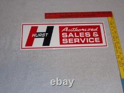 Vintage Hurst Sales & Service 4 5 Speed Shifter 15 Metal Car Gasoline Oil Sign