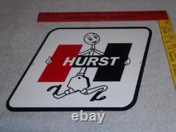 Vintage Hurst Shifter 4 5 Speed Shift Auto Racing Mascot Metal Gasoline Oil Sign