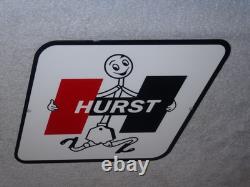 Vintage Hurst Shifter 4 5 Speed Shift Auto Racing Mascot Metal Gasoline Oil Sign