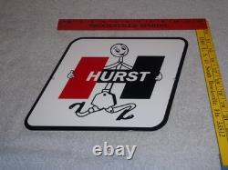 Vintage Hurst Shifter 4 5 Speed Shift Auto Racing Mascot Metal Gasoline Oil Sign