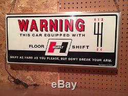 Vintage Hurst Shifters Sign Ford, Chevy, Mopar, Pontiac, Oldsmobile, AMC