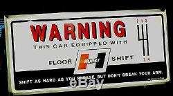 Vintage Hurst Shifters Sign Ford, Chevy, Mopar, Pontiac, Oldsmobile, AMC
