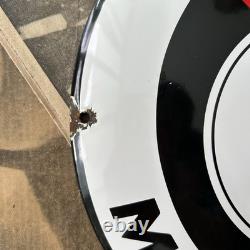 Vintage Indian Gasoline Motor Oils 12 Inch Convex Porcelain Enamel Sign