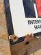 Vintage International Harvester Porcelain Sign Farm Tractor Machine Barn Gas Oil