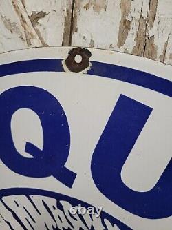Vintage Iroquois Chief Porcelain Sign 30 Gasoline Dealer Rare Motor Oil Service