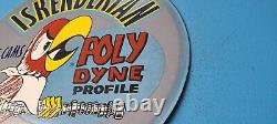 Vintage Iskenderian Porcelain Poly Dyne Racing Cams Gas Service Pump 12 Sign