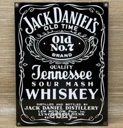 Vintage Jack Daniel's Tennessee Whiskey Porcelain Sign Gas Station Liquor Store