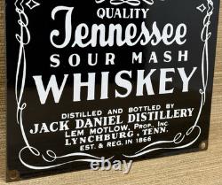 Vintage Jack Daniel's Tennessee Whiskey Porcelain Sign Gas Station Liquor Store