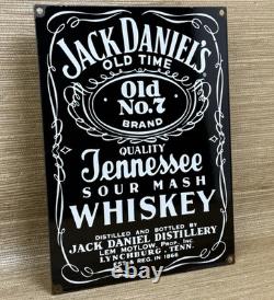 Vintage Jack Daniel's Tennessee Whiskey Porcelain Sign Gas Station Liquor Store
