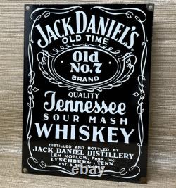 Vintage Jack Daniel's Tennessee Whiskey Porcelain Sign Gas Station Liquor Store