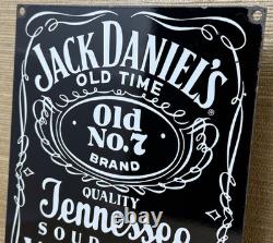 Vintage Jack Daniel's Tennessee Whiskey Porcelain Sign Gas Station Liquor Store
