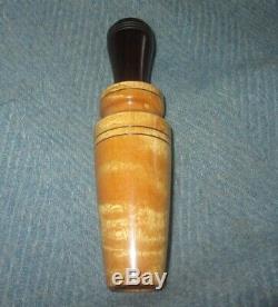 Vintage Jack Wilson Signed Burl Maple Duck Call & Box Unused