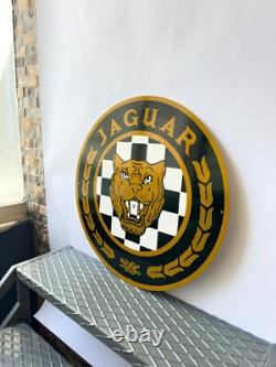 Vintage Jaguar Emblem Heavy Metal Sign XL 19.7 (50 cm)