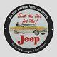 Vintage Jeep Gasoline 1956 Oil Porcelain Gas Pump Sign