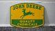 Vintage John Deere Porcelain Metal Sign Rare Dealer Tractor Sales Farm Corn Ad