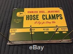 Vintage John Deere RARE NOS Hose Clamps Display