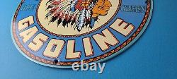 Vintage Kalamalka Gasoline Sign Service Station Gas Pump Porcelain Sign