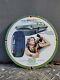 Vintage Kelly Tires Porcelain Sign Gas Station Oil Service Advertising Auto Part
