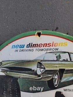 Vintage Kelly Tires Porcelain Sign Gas Station Oil Service Advertising Auto Part