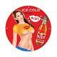Vintage Kist Ice Cold Soft Drink Bottles Pinup Girl Porcelain Enamel Sign