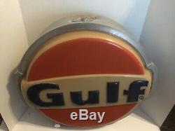 Vintage Kolux GULF gas station island sign Lighted Sign Works