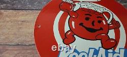 Vintage Kool Aid Porcelain Drink Beverage Gas Service Station Pump Plate Sign