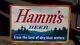 Vintage Large 68x44 Metal Hamms Beer Sign Nice One Great Graphics Cabin Decor