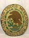 Vintage Large Unitated States Of Mexico Consulate Porcelain Sign