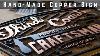 Vintage Looking Copper And Barnwood Logo Sign Woodworking How To Diy